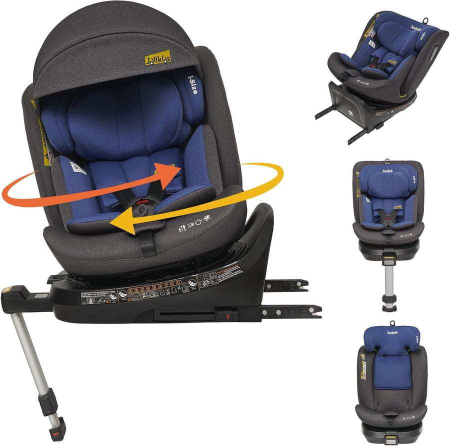 360° Rotating i-Size Baby Car Seat ISOFIX 40–150cm Recline Safety