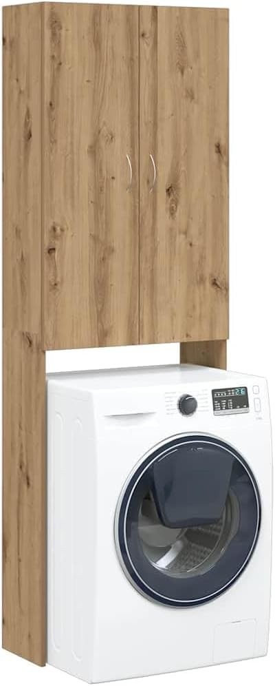 Washing Machine Storage Cabinet Tall Laundry Bathroom Cupboard Over Appliance