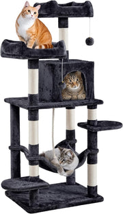 Large Cat Tree Tower 150cm Scratching Post Condo Hammock Climbing Centre