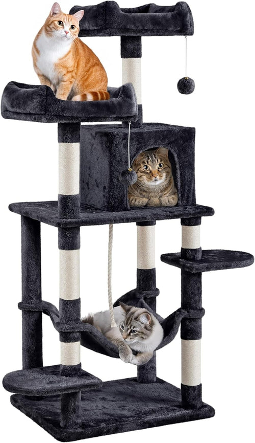 Large Cat Tree Tower 150cm Scratching Post Condo Hammock Climbing Centre