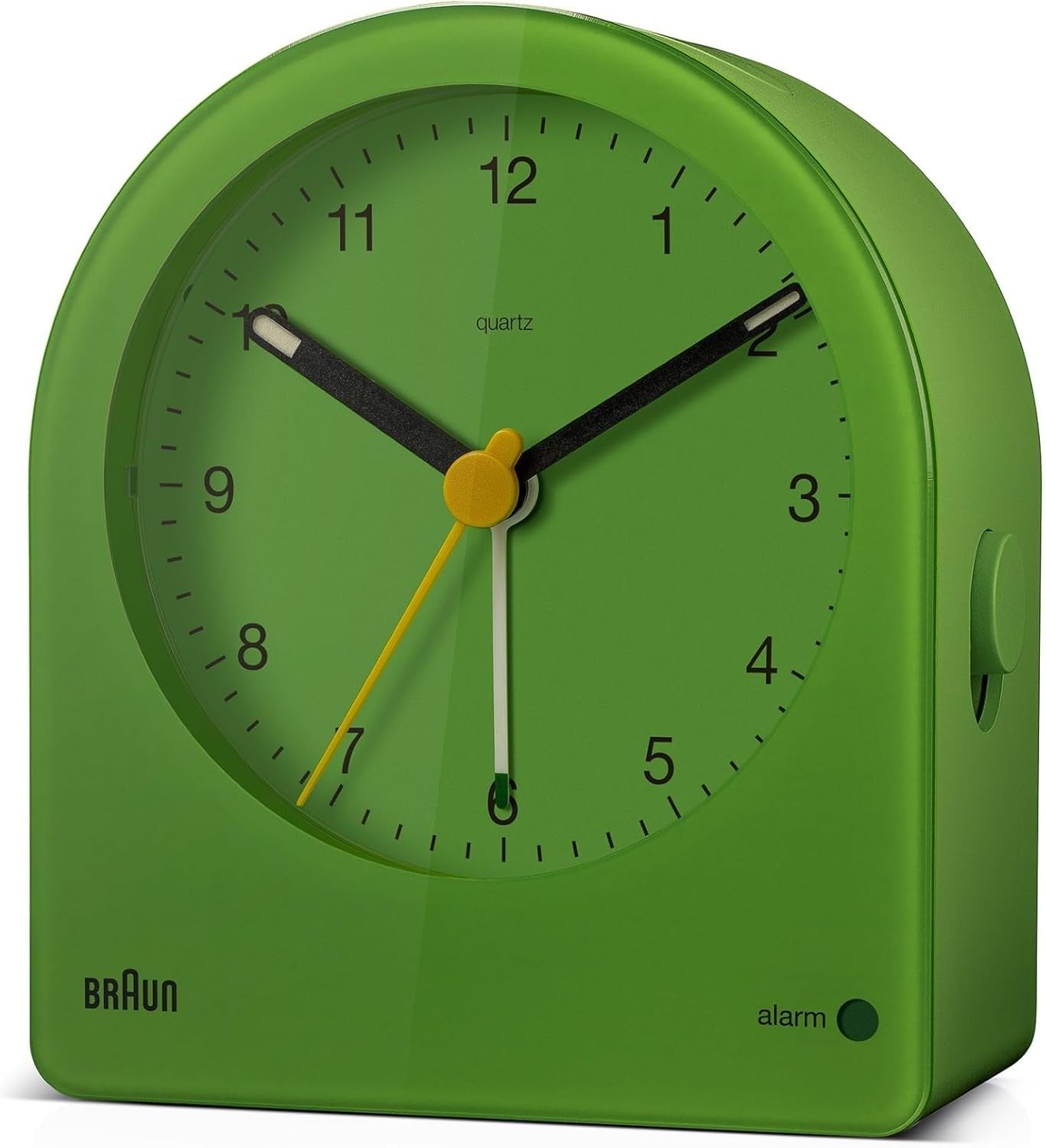 Silent Analogue Alarm Clock Snooze Backlight Quiet Quartz Green