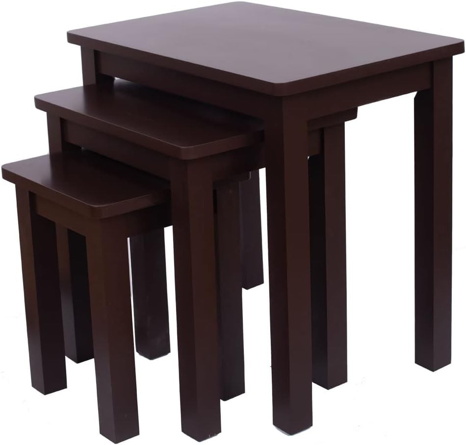 Walnut Brown End Table Side Accent Furniture Rectangular Engineered Wood 8kg