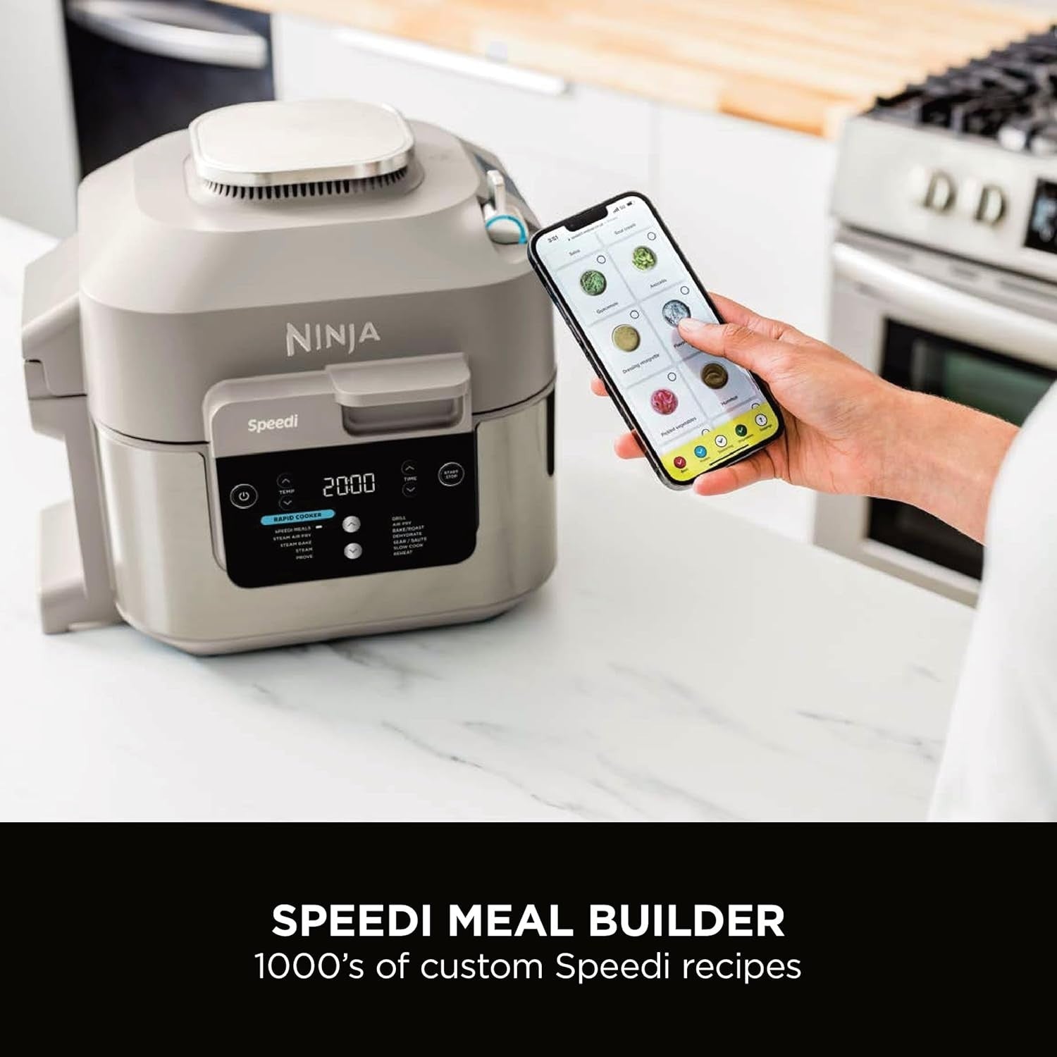 12-in-1 Multi Cooker Air Fryer Slow Cooker 5.7L Steam Air Fry Fast Meals