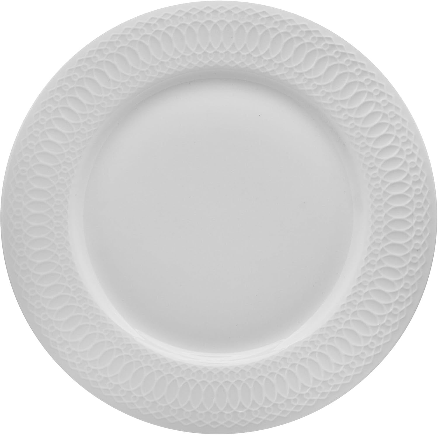 12 Piece Bone China Dinner Set Lightweight Chip Resistant Plates Bowls
