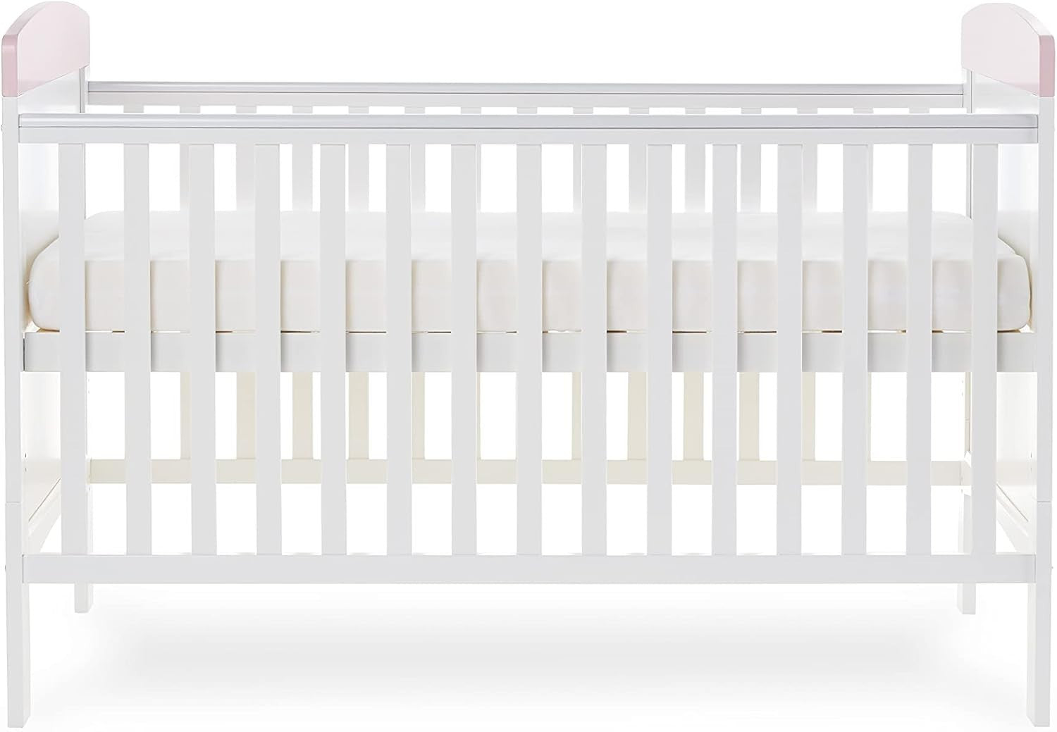 Convertible Cot Bed with Adjustable Height Toddler Bed 140x70cm Unicorn Pink