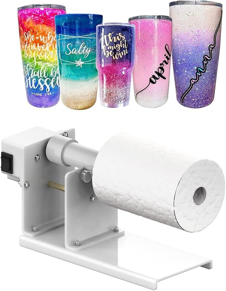 2 Way Tumbler Cup Turner Spinner Machine for Epoxy DIY Glitter Crafts