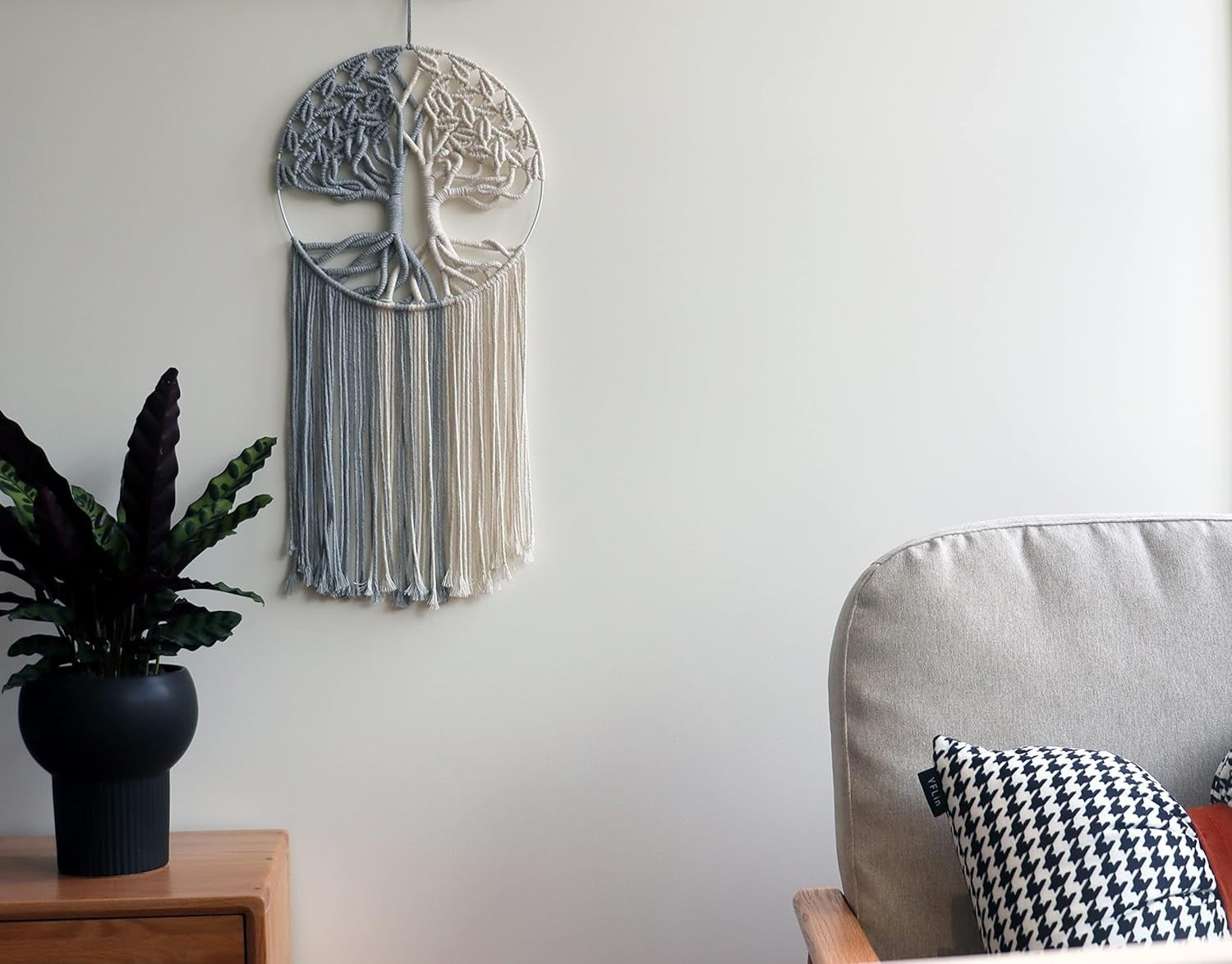 Boho Macrame Wall Hanging Tree of Life Woven Decor