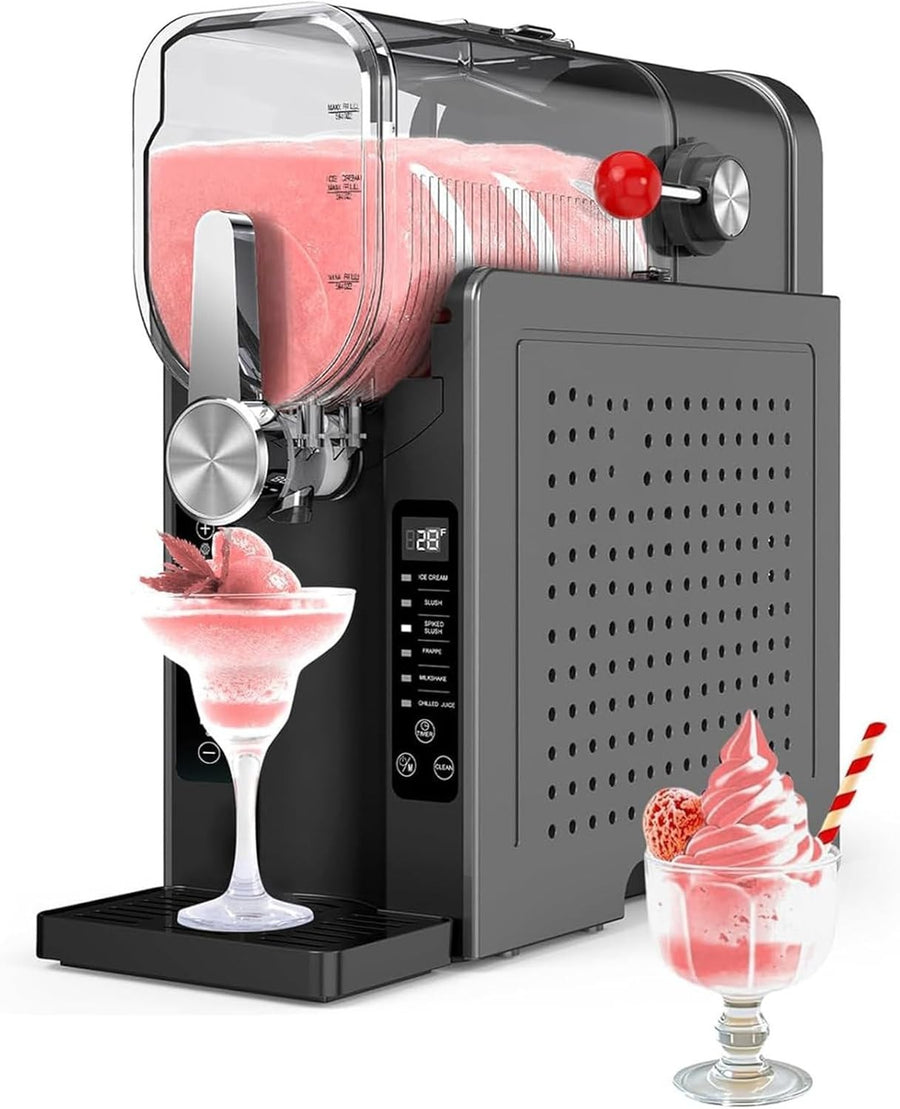 Slushy Machine No Ice Needed Frozen Drink Maker 6 Presets Cocktails