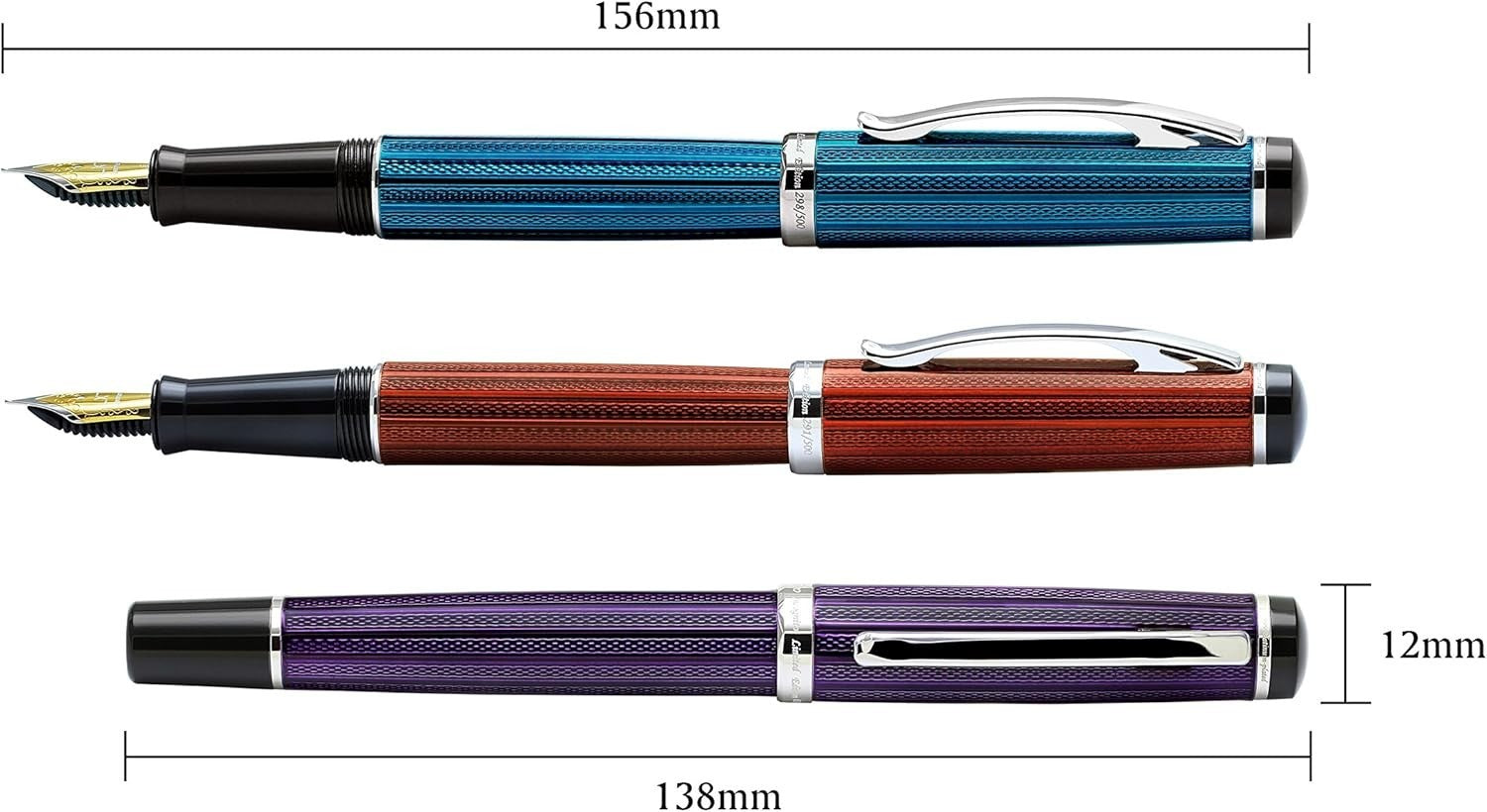 Burgundy Wine Fine Nib Fountain Pen Handcrafted Smooth Writing Set