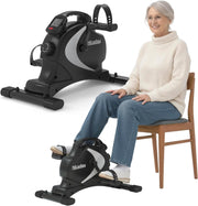 Under Desk Exercise Bike Pedal Exerciser 8 Level Magnetic Resistance
