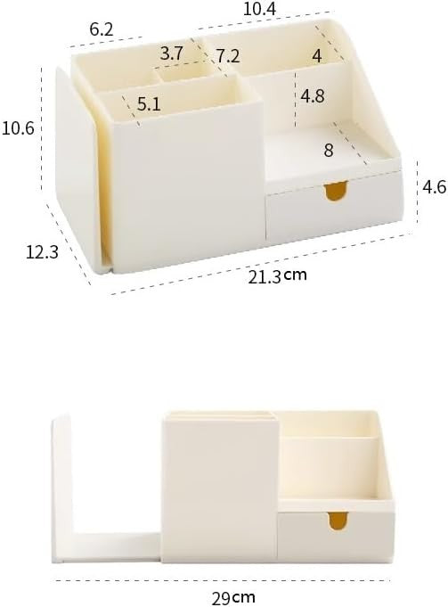 Desk Organizer Multi-Functional Desktop Storage with Drawer & Dividers