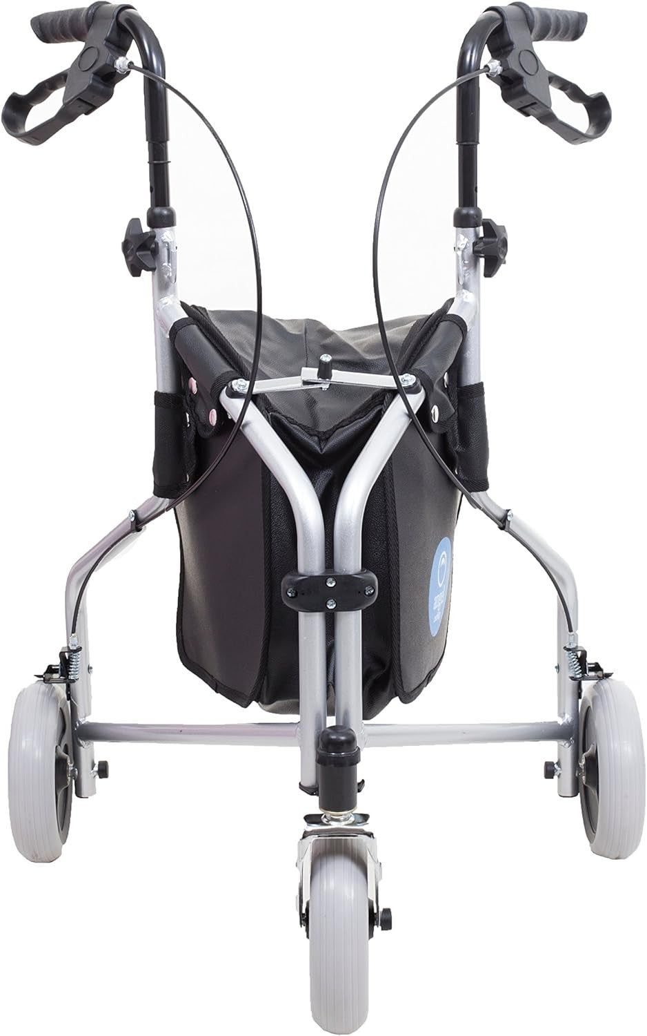 3 Wheel Rollator Walker Lightweight Folding Adjustable Height Mobility Aid