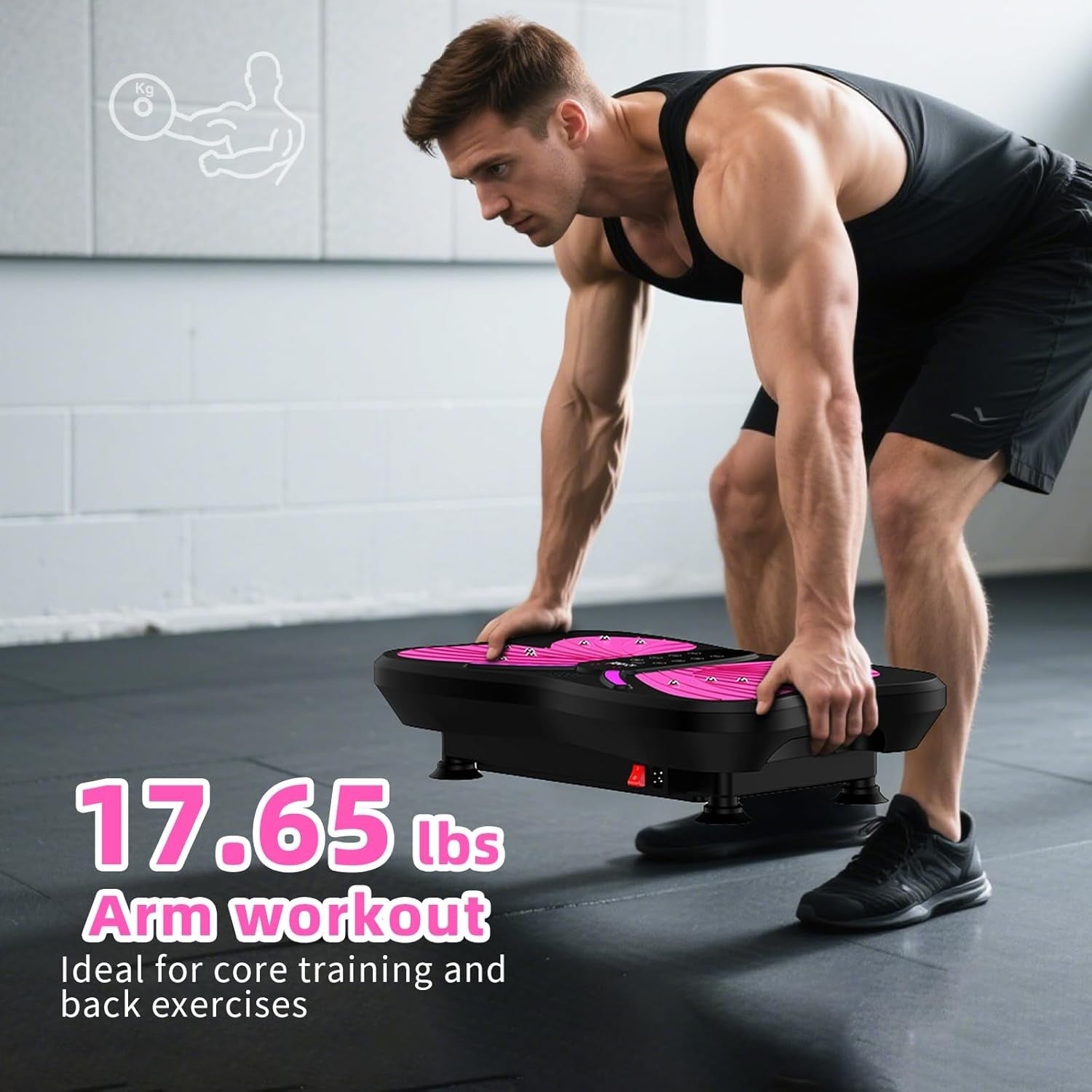 Vibration Plate Exercise Machine 3D Body Shaker 200 Speeds 400LB Home Gym