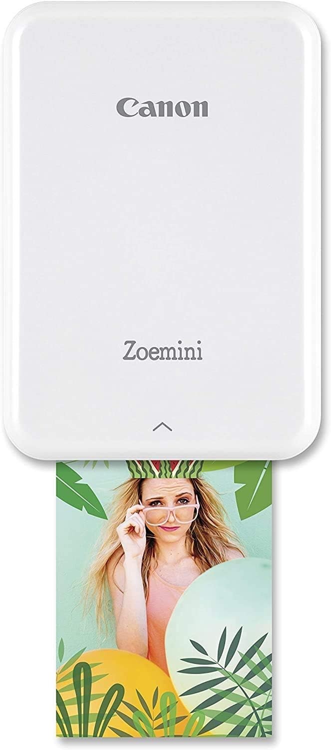 Portable Mini Photo Printer White | Instant 2x3” Prints + Stickers