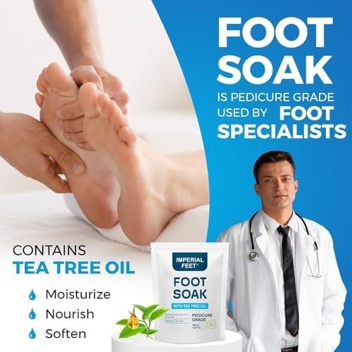 Heated Foot Spa Soak w/ Rollers Bubbles Epsom Salt Pedicure