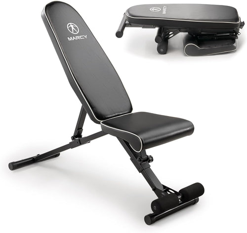 Assembly Free Adjustable Weight Bench Foldable 600lb Home Gym