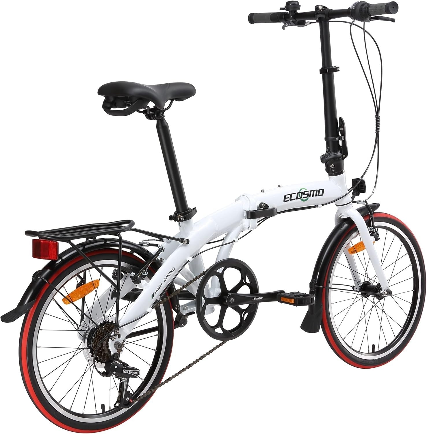 16" Folding City Bikes 7-Speed Lightweight Alloy Frame 12kg Urban Ride (V)