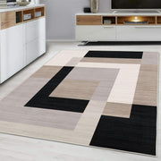 Large Modern Geometric Area Rug Soft Touch Non-Shedding Floor Carpet 120x170cm