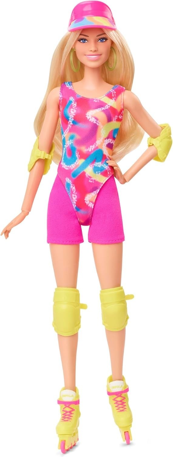 Movie Skater Fashion Doll Neon Outfit Inline Skates Collectible