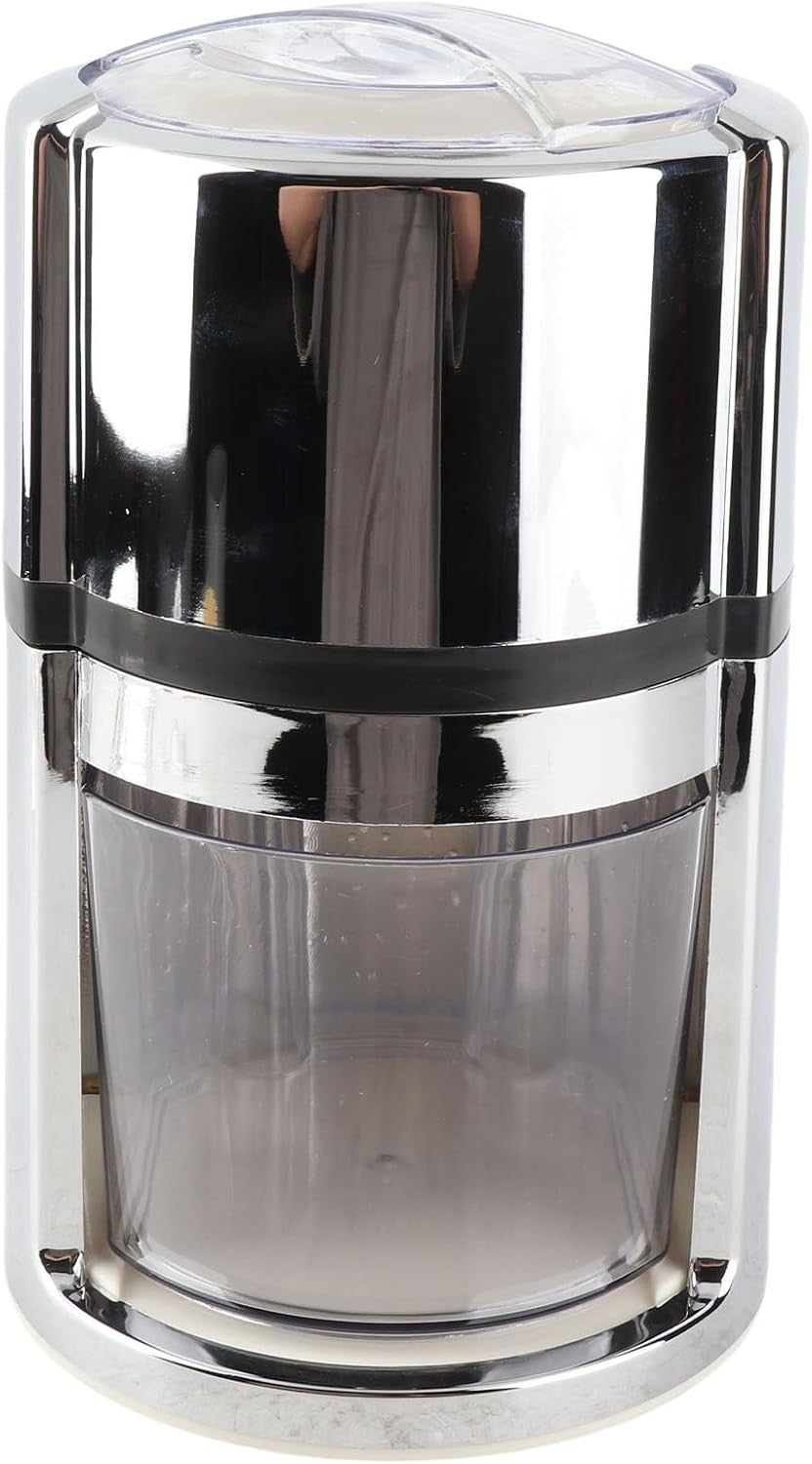 Manual Ice Crusher Stainless Steel Snow Cone Slush Maker Portable Hand Crank
