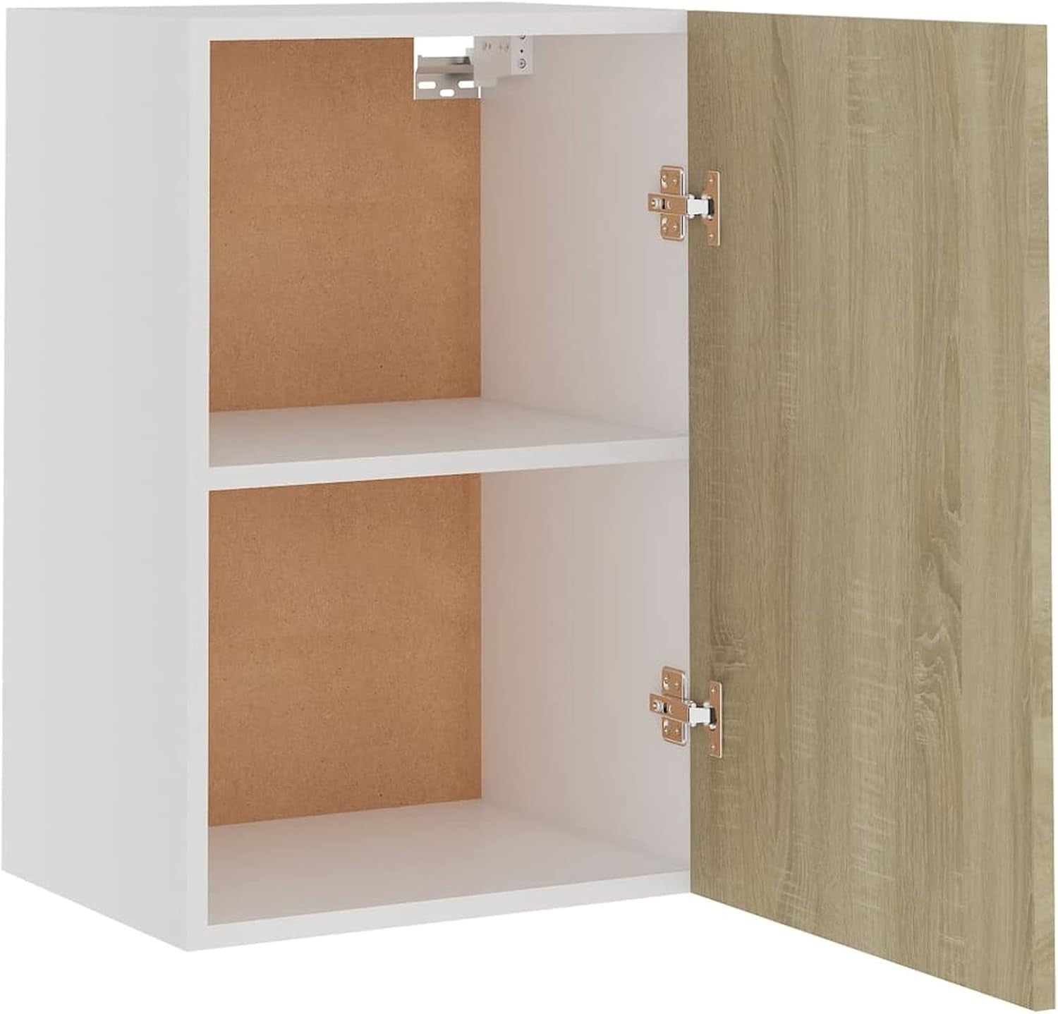 Wall Mounted Kitchen Cabinet with Lockable Doors & Spacious Shelves 39.5x31x60cm