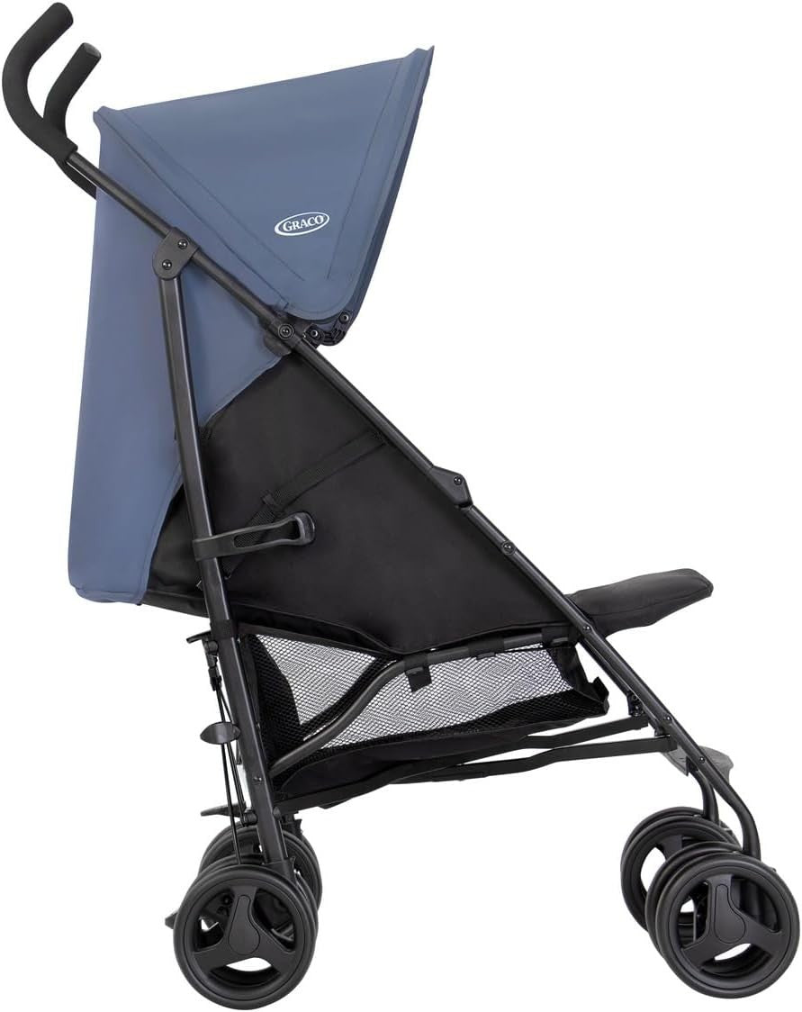Compact Lightweight Baby Stroller Easy Fold Pushchair from Birth to 3 Years Blue
