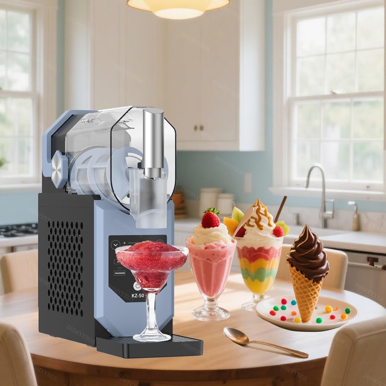 Slush & Soft Serve Machine | No Ice Needed | One-Touch Frozen Drinks Maker