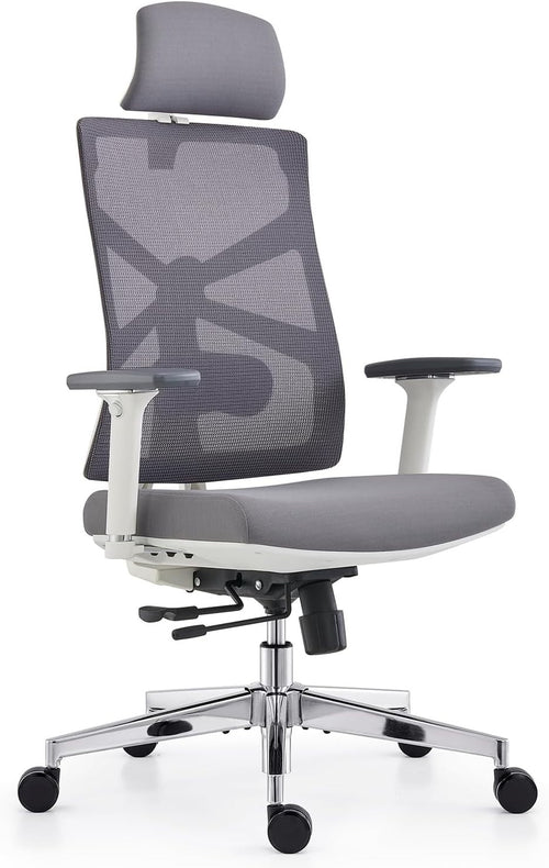 Ergonomic Office Chair Mesh Back Support 4D Armrest Adjustable Lumbar Seat