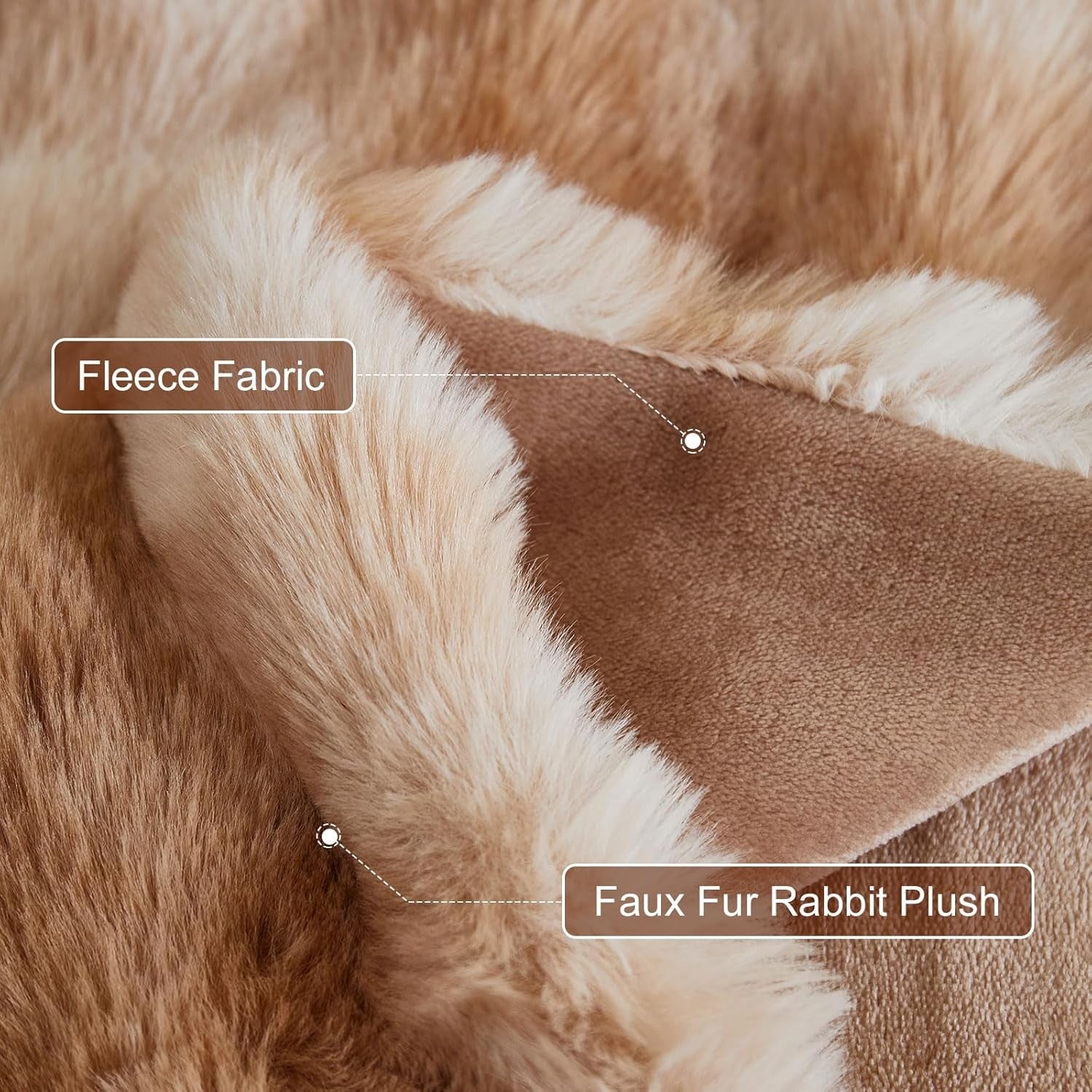 Luxury Thick Plush Fleece Throw Blanket Soft Warm Sofa Bed Coffee 100x160cm