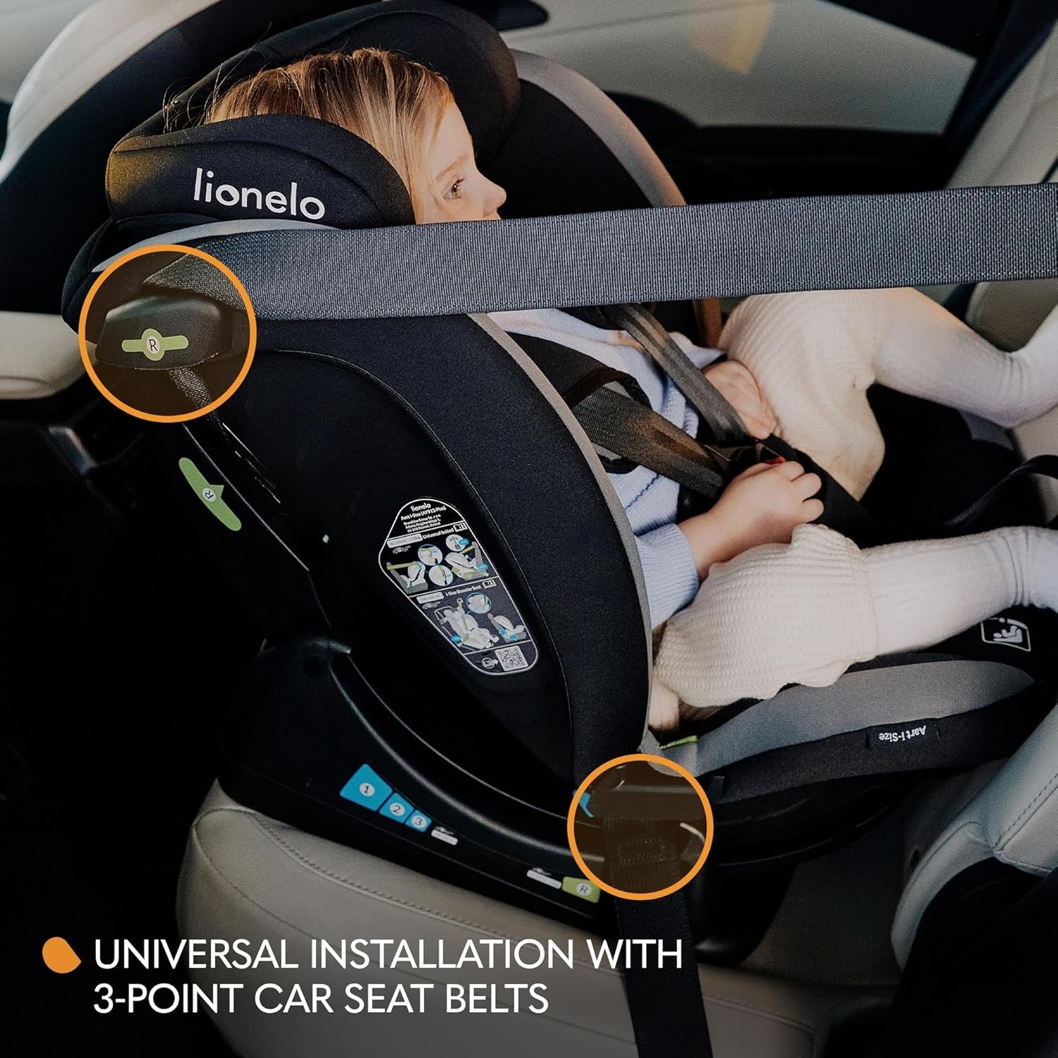 i-Size Baby Car 0–12 Years 40–150cm Rear & Forward Facing Recline