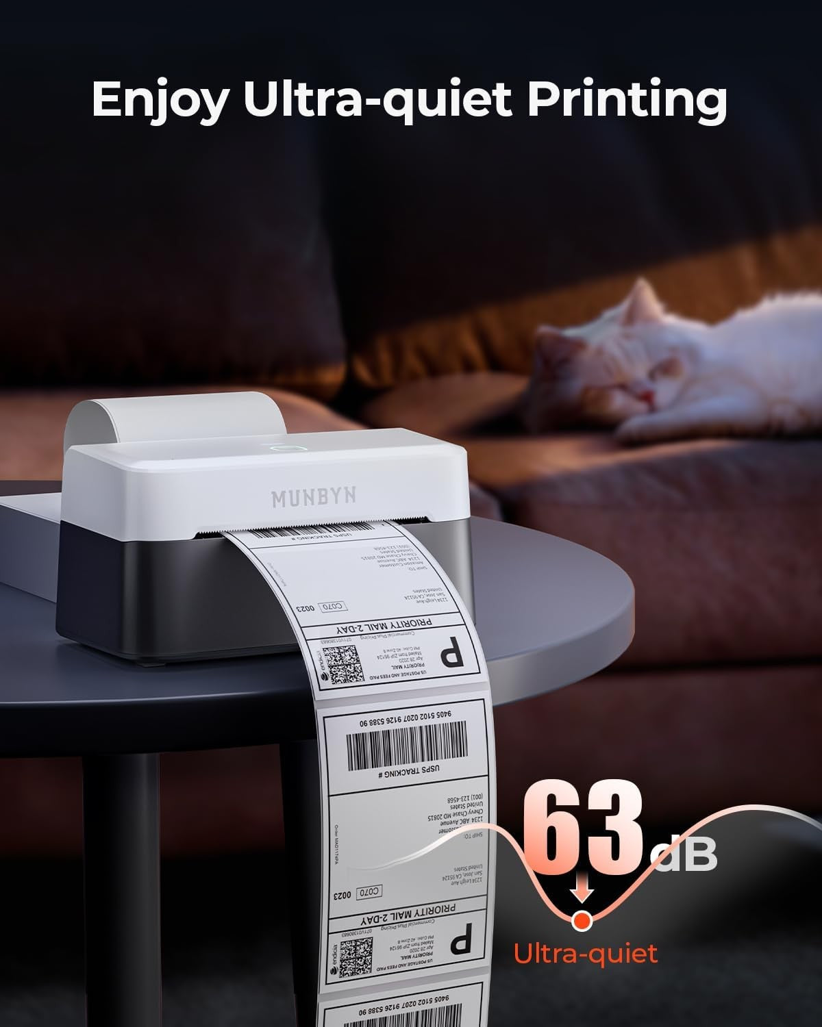 Bluetooth Shipping Label Printer 4x6 Thermal Wireless USB