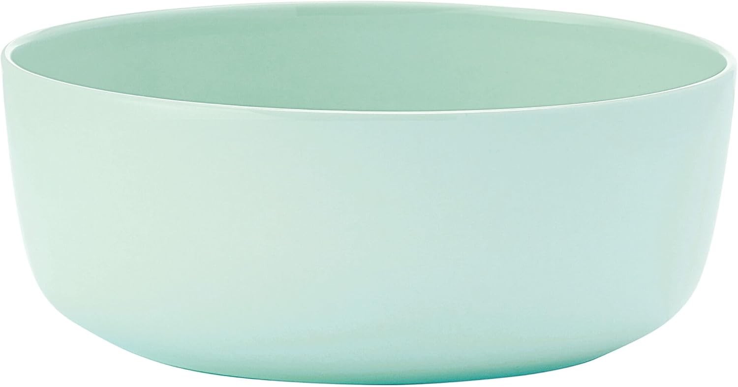 12pc Bone China Dinnerware Set Mint Green Lightweight Plates Bowls Service for 4