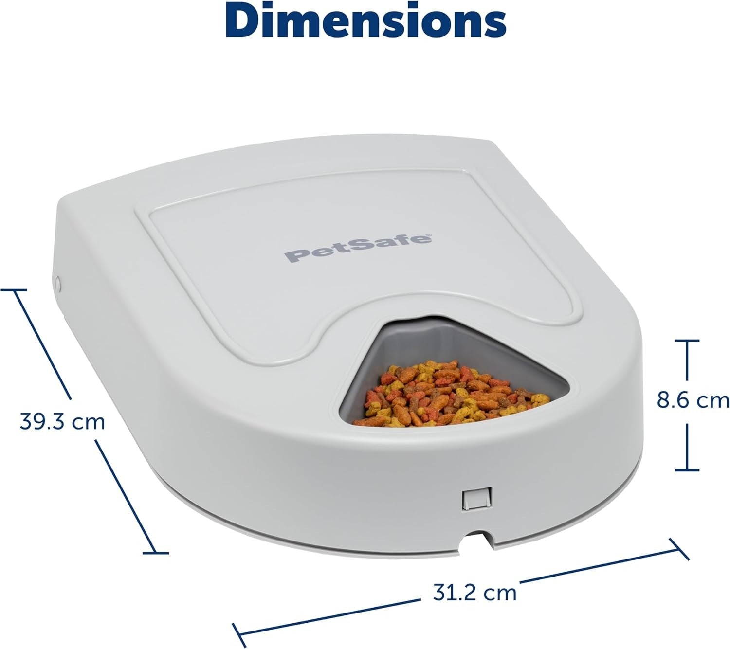 Automatic Pet Feeder 5 Meal Timer Food Dispenser 1.2L Portion Control