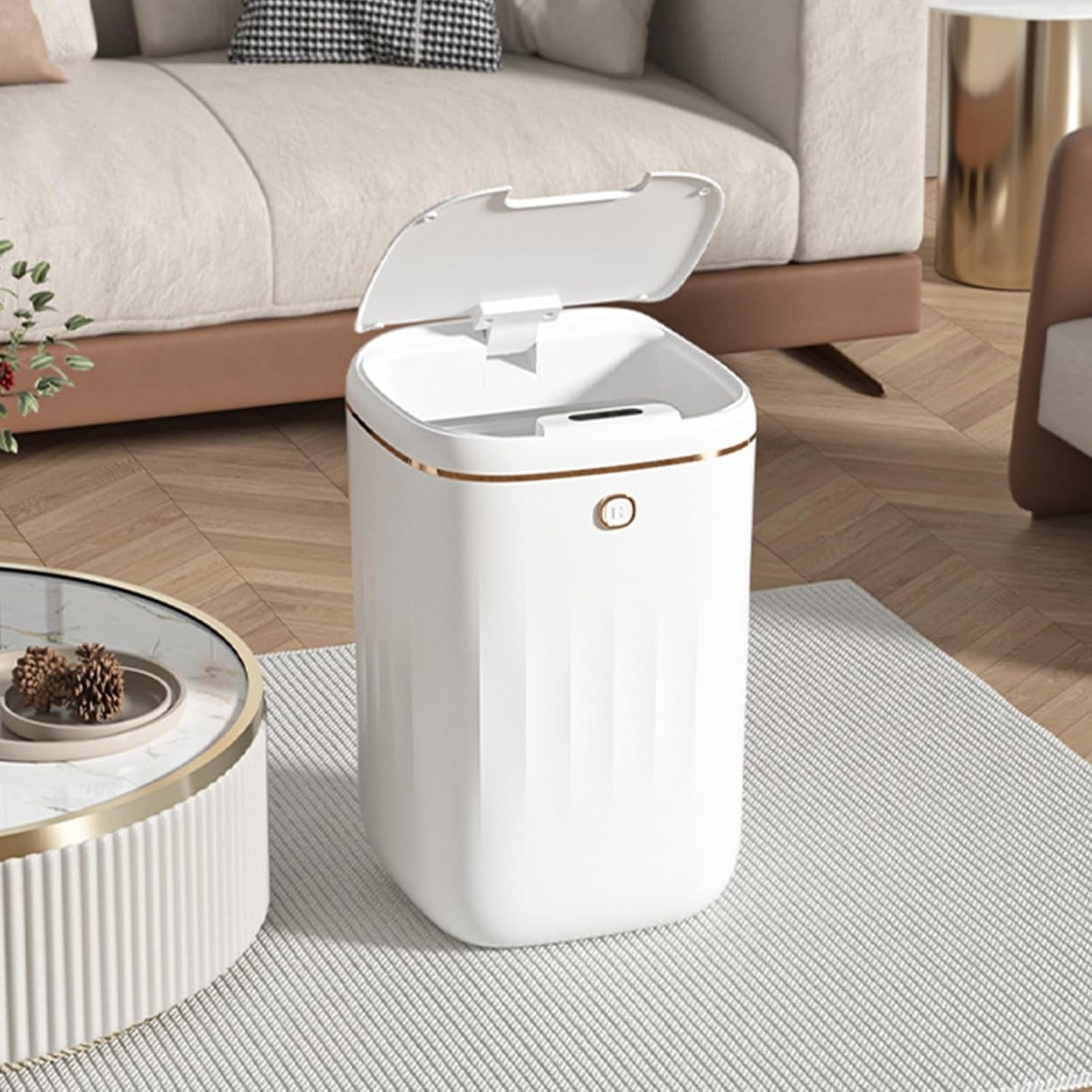20L Touchless Sensor Trash Can Auto Bathroom Kitchen Bin Battery