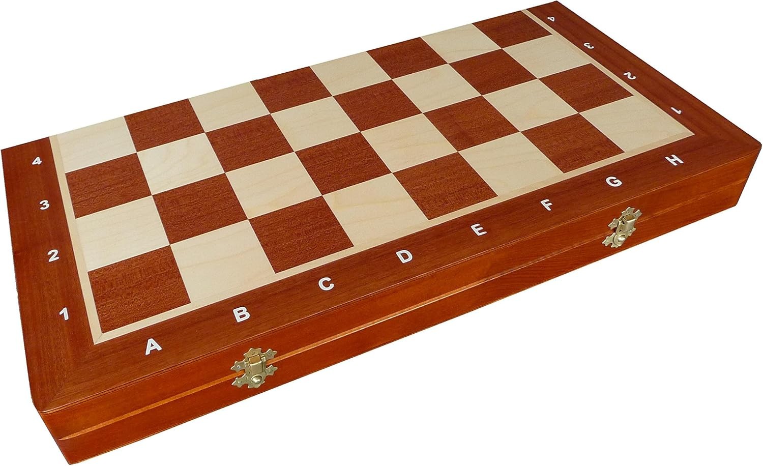 54cm Tournament Wooden Chess Set – Weighted Staunton No.6 Pieces & Folding Board