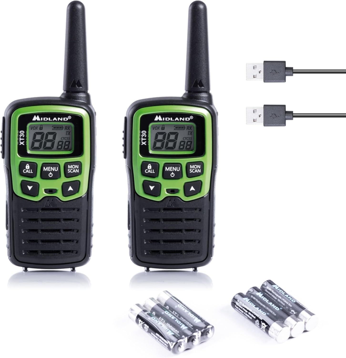 Rechargeable Family Walkie Talkies PMR446 VOX 16 Channel 2 Pack