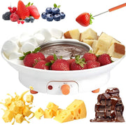 Electric Chocolate Fondue Pot Cheese Melting Set Forks 260ml