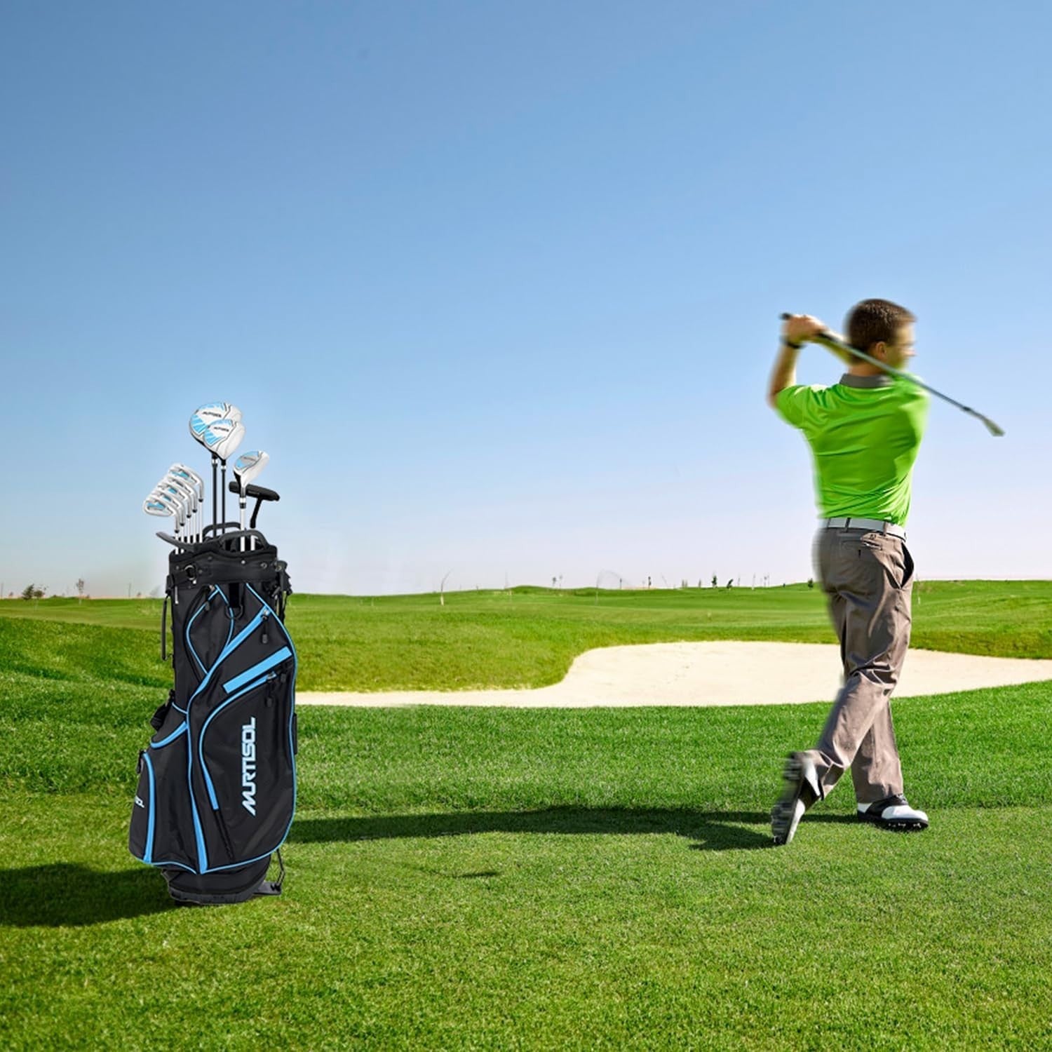 Ladies Right Hand Golf Clubs Set 10-Piece Complete Kit Driver Irons Putter Bag