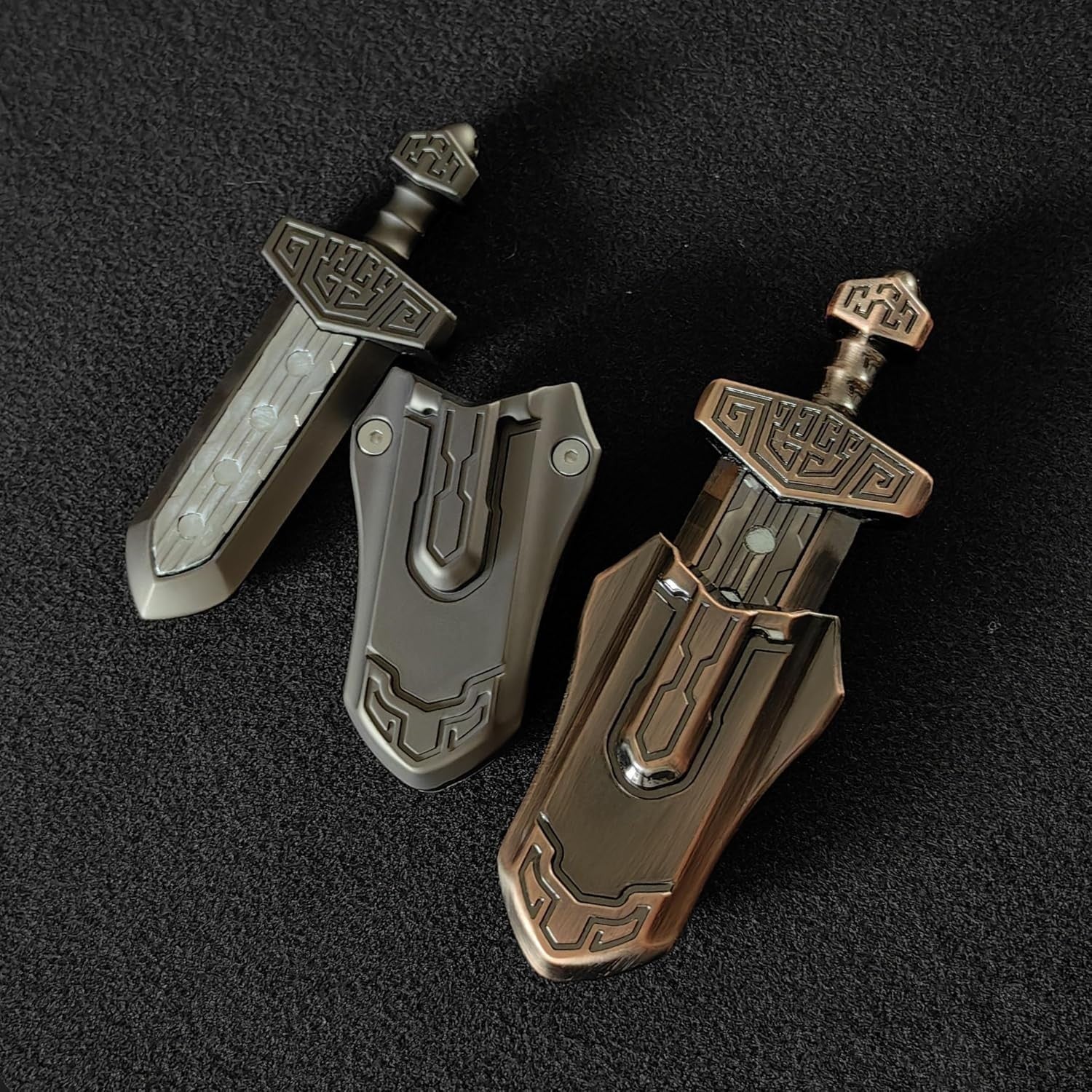 Magnetic Sword Fidget Slider Metal Clicker Stress Relief EDC