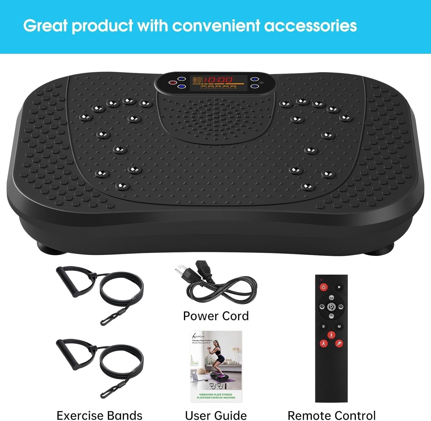 Power Vibration Plate Lymphatic Drainage 450lb Whole Body Workout