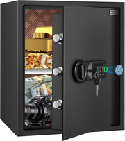50L Biometric Fingerprint Safe Digital Keypad Cash Document Security