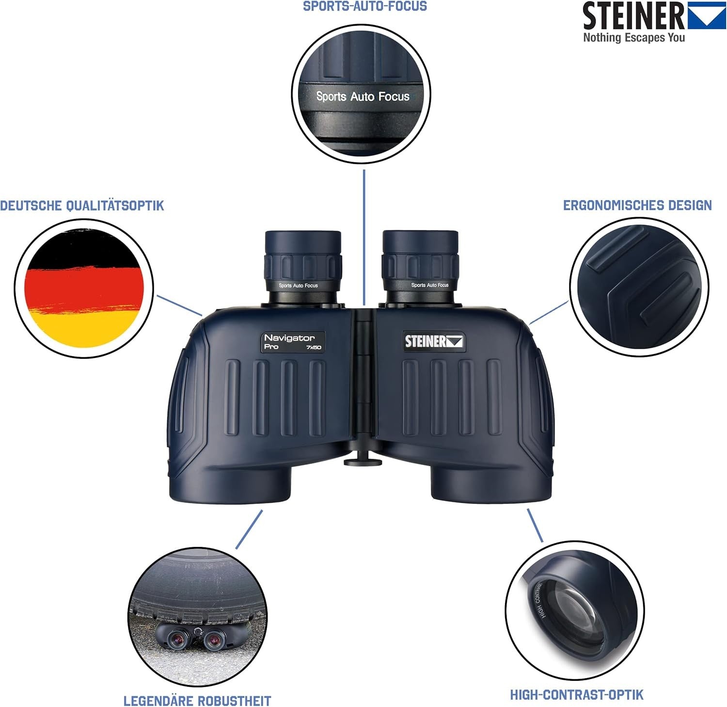 7x50 Marine Binoculars – HD Clarity, Waterproof, Long-Range Ocean Viewing
