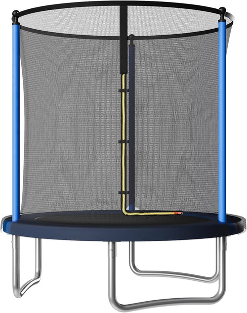 6FT Outdoor Garden Trampoline Safety Enclosure Net Kids Adults Blue