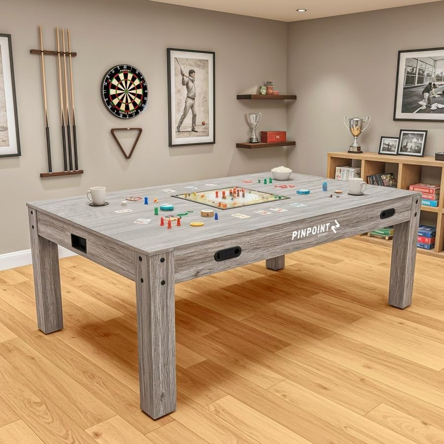 7ft 4-in-1 Games Table Pool Air Hockey Table Tennis Indoor