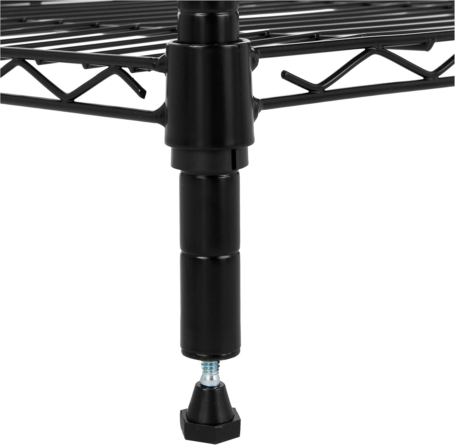 5-Tier Heavy-Duty Metal Storage Rack Adjustable Shelves Industrial Black Unit