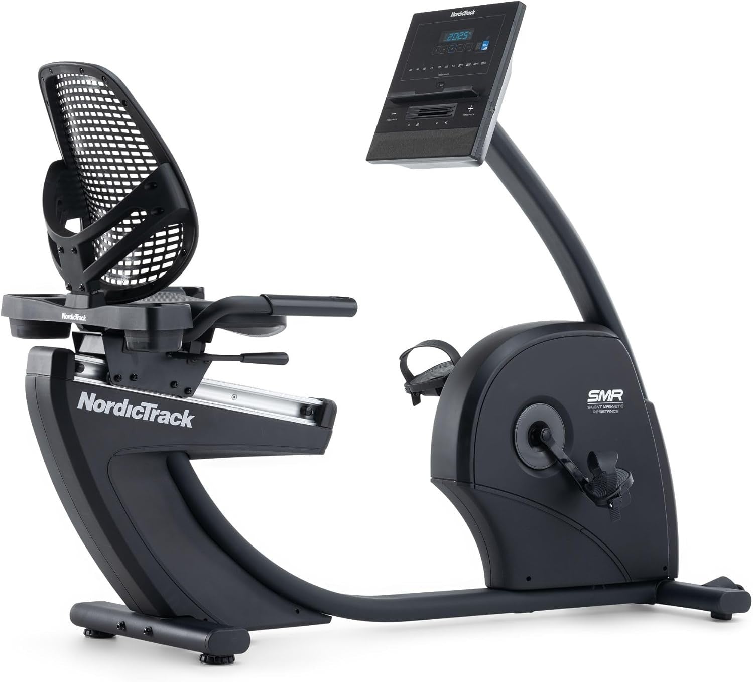 Recumbent Exercise Bike Magnetic 26 Level LCD Bluetooth Adjustable Seat Home