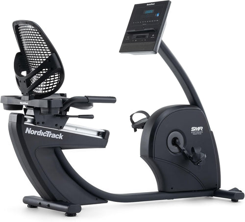 Recumbent Exercise Bike Magnetic 26 Level LCD Bluetooth Adjustable Seat Home