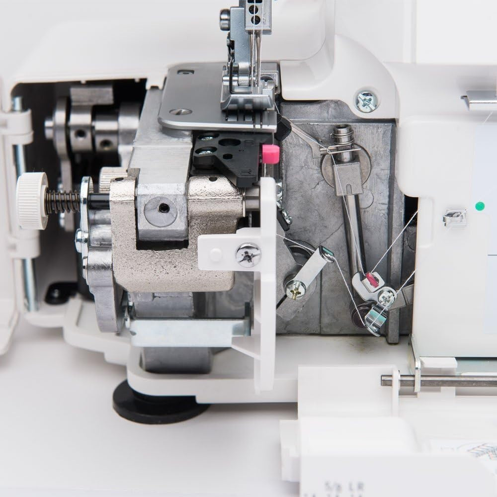 Overlock Serger Sewing Machine 3 4 Thread Differential Feed White
