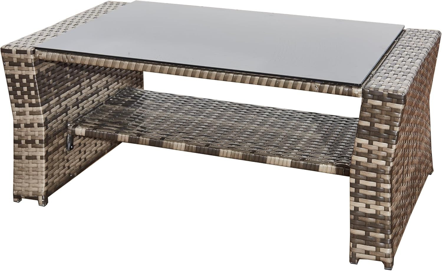 4 Seater Rattan Garden Furniture Set Outdoor Sofa Chairs Table Patio