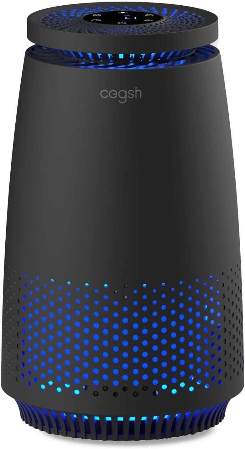 HEPA Air Purifier Quiet Sleep Mode 360° Intake Pet Dust Smoke